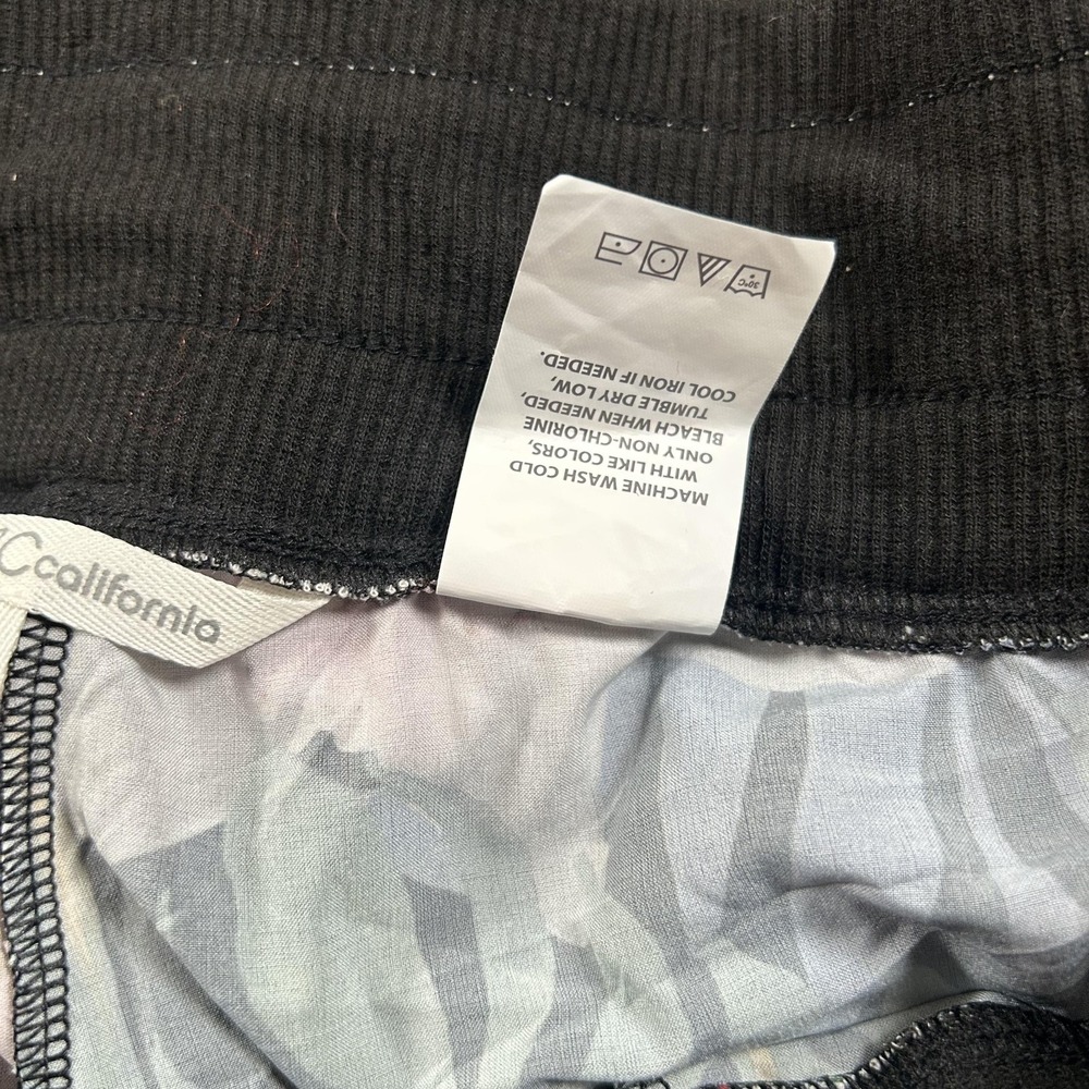 C&C California Pants Womens Large Multicolor Tropical Floral Jogger Side Stripe - Picture 4 of 16